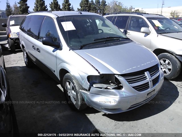 1D4GP24R75B272607 - 2005 DODGE GRAND CARAVAN SE GRAY photo 1