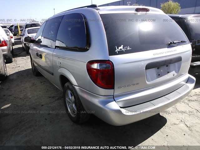 1D4GP24R75B272607 - 2005 DODGE GRAND CARAVAN SE GRAY photo 3