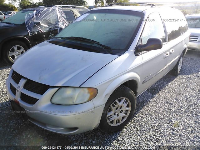 1B4GP44341B263617 - 2001 DODGE GRAND CARAVAN SPORT SILVER photo 2