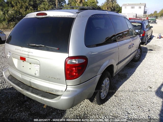 1B4GP44341B263617 - 2001 DODGE GRAND CARAVAN SPORT SILVER photo 4