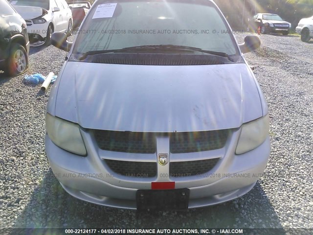 1B4GP44341B263617 - 2001 DODGE GRAND CARAVAN SPORT SILVER photo 6