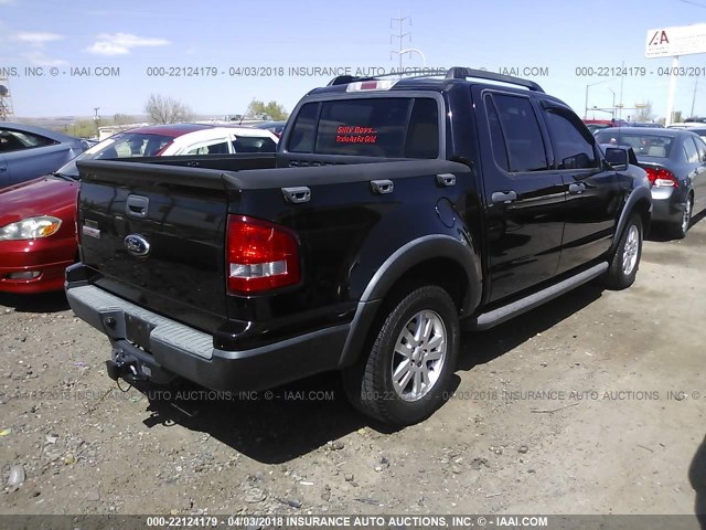 1FMEU31E18UB27068 - 2008 FORD EXPLORER SPORT TR XLT BLACK photo 4