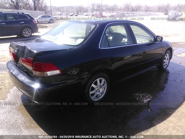 JHMCG668X2C007904 - 2002 HONDA ACCORD EX/SE BLACK photo 4