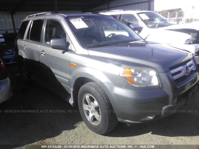 5FNYF18767B017194 - 2007 HONDA PILOT EXL GRAY photo 1