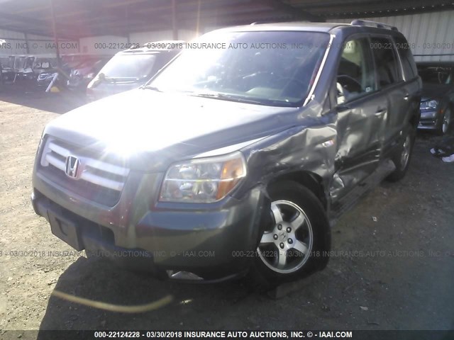 5FNYF18767B017194 - 2007 HONDA PILOT EXL GRAY photo 6