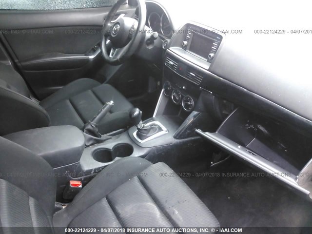 JM3KE2CY1F0542117 - 2015 MAZDA CX-5 TOURING GRAY photo 5