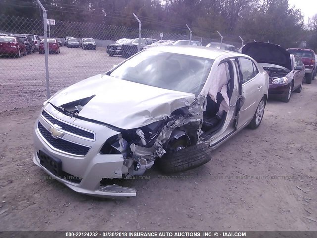 1G11C5SA1DF153285 - 2013 CHEVROLET MALIBU 1LT 棕色 照片 2