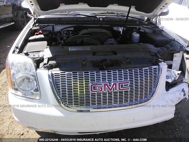 1GKUKKE33AR148879 - 2010 GMC YUKON XL K1500 SLT WHITE photo 10