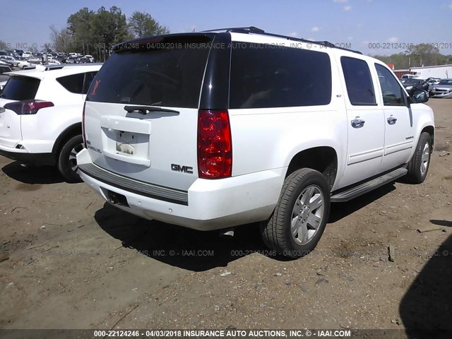 1GKUKKE33AR148879 - 2010 GMC YUKON XL K1500 SLT WHITE photo 4