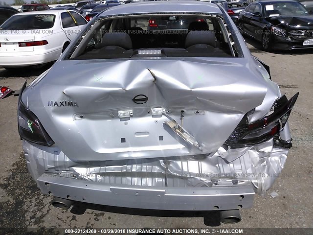 1N4AA5APXEC470574 - 2014 NISSAN MAXIMA S/SV SILVER photo 6