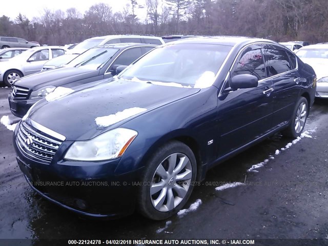 JNKAY01F17M460429 - 2007 INFINITI M35 SPORT BLUE photo 2