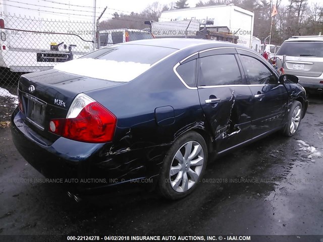 JNKAY01F17M460429 - 2007 INFINITI M35 SPORT BLUE photo 4