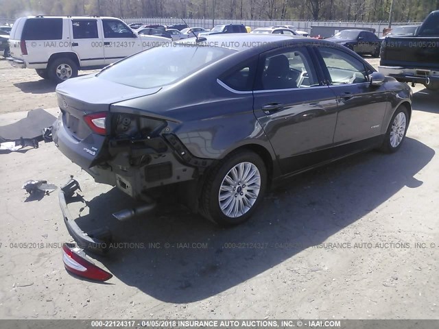 3FA6P0LU0GR292429 - 2016 FORD FUSION SE HYBRID GRAY photo 4