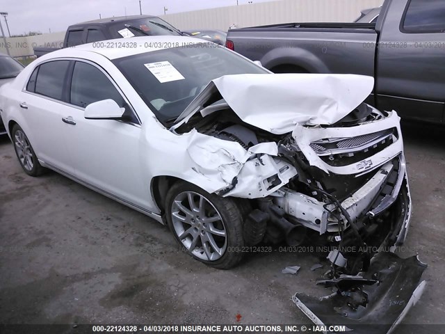 1G1ZE5EU7BF165439 - 2011 CHEVROLET MALIBU LTZ WHITE photo 1