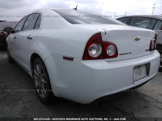 1G1ZE5EU7BF165439 - 2011 CHEVROLET MALIBU LTZ WHITE photo 3