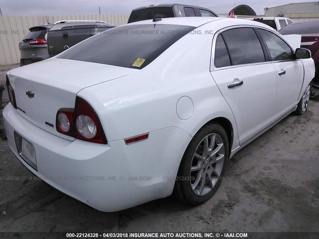 1G1ZE5EU7BF165439 - 2011 CHEVROLET MALIBU LTZ WHITE photo 4