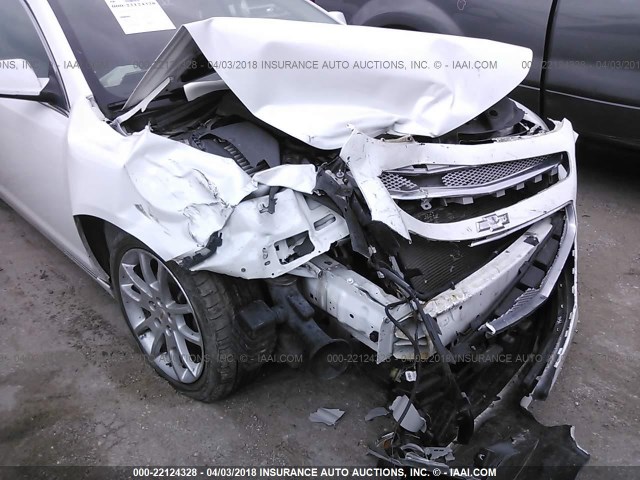 1G1ZE5EU7BF165439 - 2011 CHEVROLET MALIBU LTZ WHITE photo 6