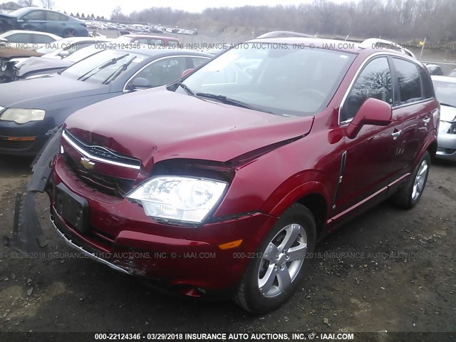 3GNAL3E55CS627041 - 2012 CHEVROLET CAPTIVA SPORT/LT RED photo 2