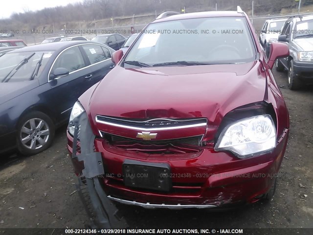 3GNAL3E55CS627041 - 2012 CHEVROLET CAPTIVA SPORT/LT RED photo 6