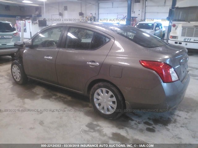 3N1CN7AP4CL903247 - 2012 NISSAN VERSA S/SV/SL GRAY photo 3