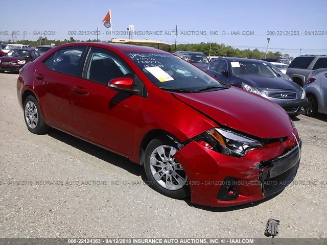 2T1BURHEXEC159638 - 2014 TOYOTA COROLLA L/LE/LE PLS/PRM/S/S PLS RED photo 1