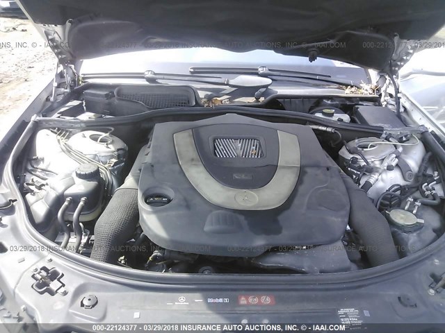 WDDNG86X48A222895 - 2008 MERCEDES-BENZ S 550 4MATIC SILVER photo 10