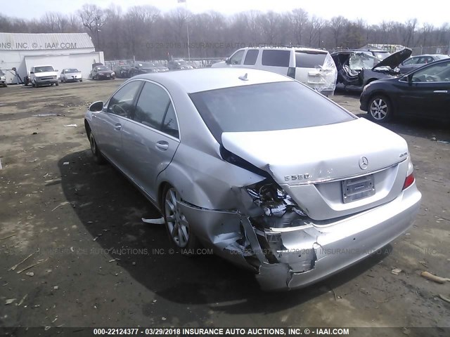 WDDNG86X48A222895 - 2008 MERCEDES-BENZ S 550 4MATIC SILVER photo 3