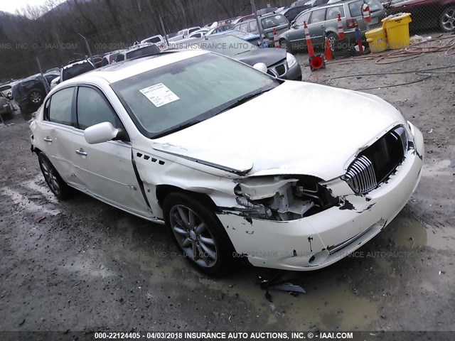 1G4HE57Y68U104974 - 2008 BUICK LUCERNE CXS WHITE photo 1