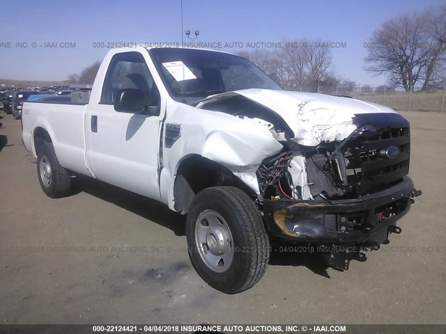 1FTNF215X8ED71384 - 2008 FORD F250 SUPER DUTY WHITE photo 1