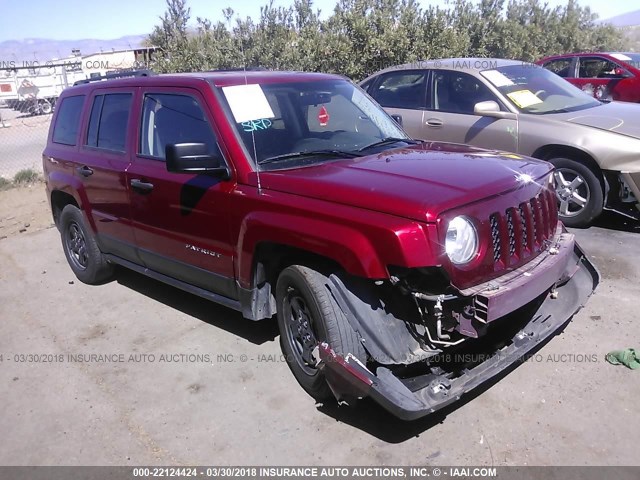 1C4NJPBB8FD388008 - 2015 JEEP PATRIOT SPORT RED photo 1