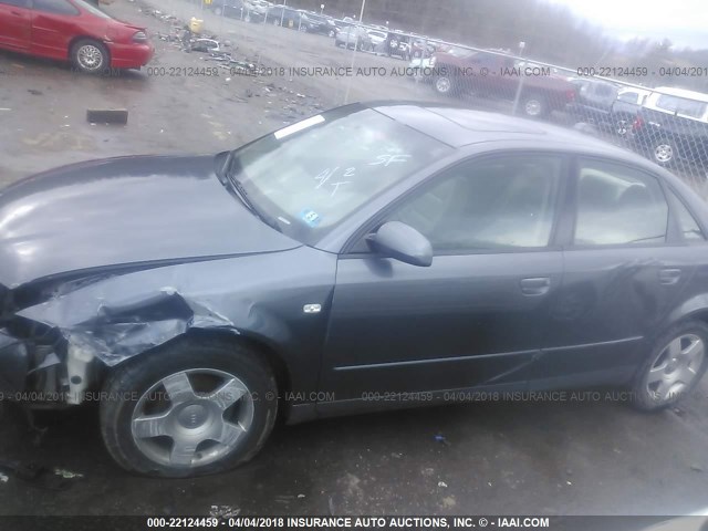 WAULC68E64A121300 - 2004 AUDI A4 1.8T QUATTRO GRAY photo 6