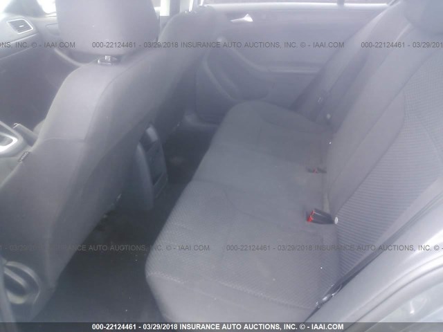 3VW2K7AJ4EM248093 - 2014 VOLKSWAGEN JETTA S GRAY photo 8