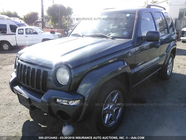 1J4GL58K63W530901 - 2003 JEEP LIBERTY LIMITED GREEN photo 2