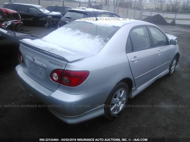 1NXBR32EX6Z608324 - 2006 TOYOTA COROLLA CE/LE/S SILVER photo 4