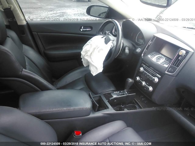 1N4AA5APXEC480120 - 2014 NISSAN MAXIMA S/SV BLACK photo 5