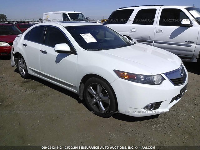 JH4CU2F6XDC006352 - 2013 ACURA TSX TECH WHITE photo 1