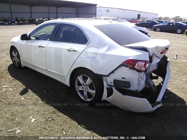 JH4CU2F6XDC006352 - 2013 ACURA TSX TECH WHITE photo 3
