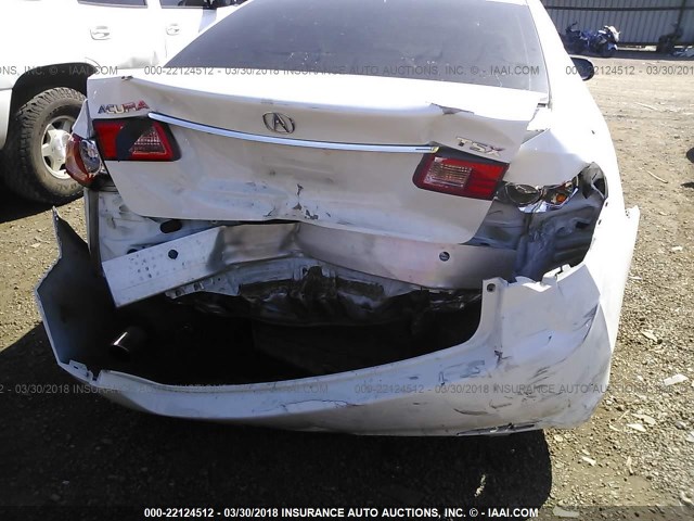 JH4CU2F6XDC006352 - 2013 ACURA TSX TECH WHITE photo 6