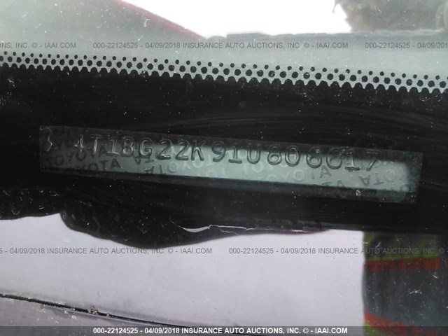 4T1BG22K91U806617 - 2001 TOYOTA CAMRY CE/LE/XLE 浅蓝色 照片 9