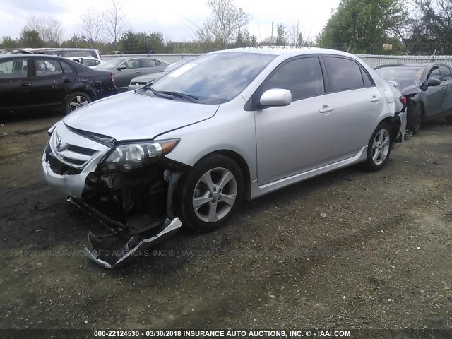 5YFBU4EE9CP072138 - 2012 TOYOTA COROLLA S/LE SILVER photo 2