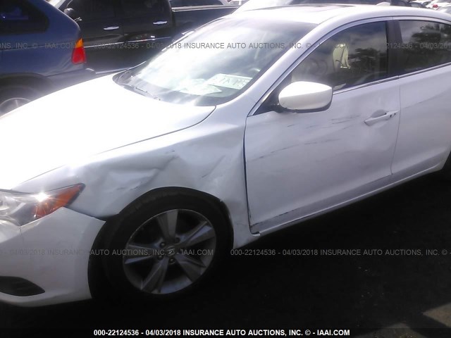 19VDE1F74EE002967 - 2014 ACURA ILX 20 TECH WHITE photo 6