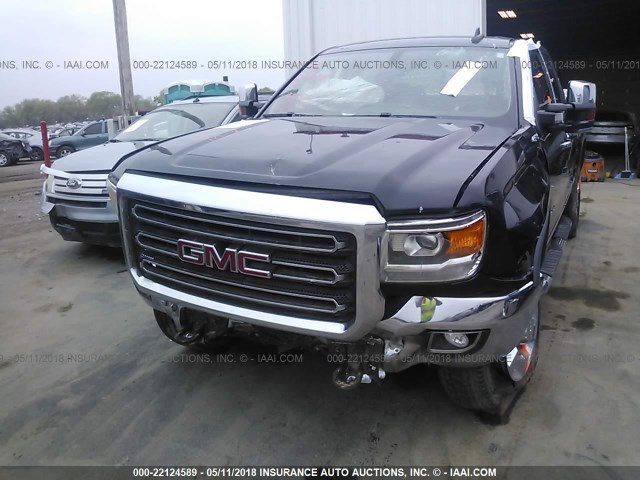 1GT22ZEG9FZ523678 - 2015 GMC SIERRA K2500 SLT BLACK photo 6