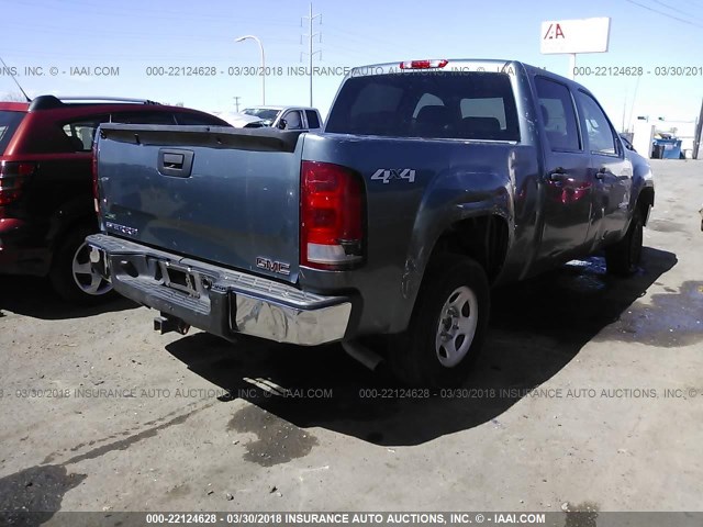 3GTP2TE37BG367909 - 2011 GMC SIERRA K1500 BLUE photo 4