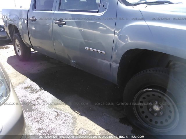 3GTP2TE37BG367909 - 2011 GMC SIERRA K1500 BLUE photo 6