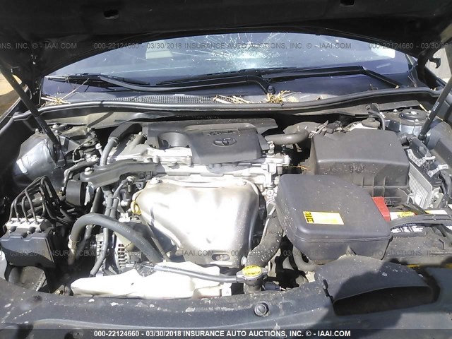 4T1BF1FK0CU603500 - 2012 TOYOTA CAMRY SE/LE/XLE BLACK photo 10