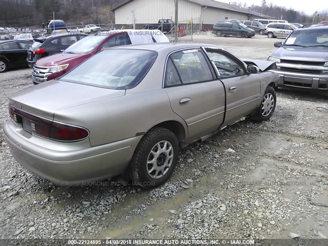 2G4WS52J521111377 - 2002 BUICK CENTURY CUSTOM GOLD photo 4