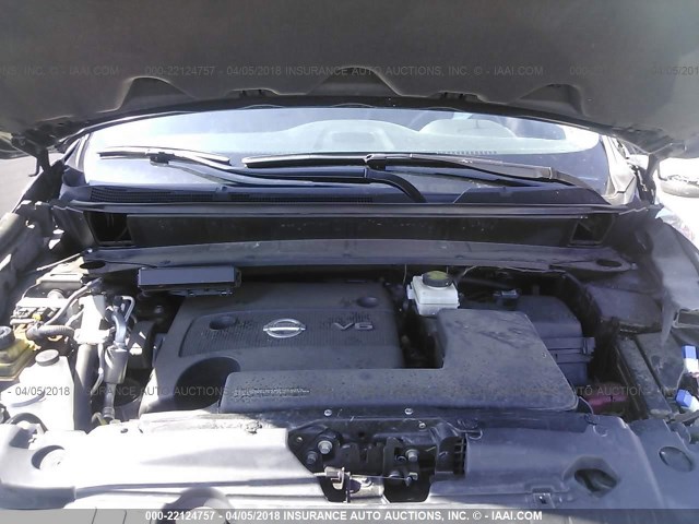 5N1AR2MM0FC658293 - 2015 NISSAN PATHFINDER S/SV/SL/PLATINUM 灰色 照片 10