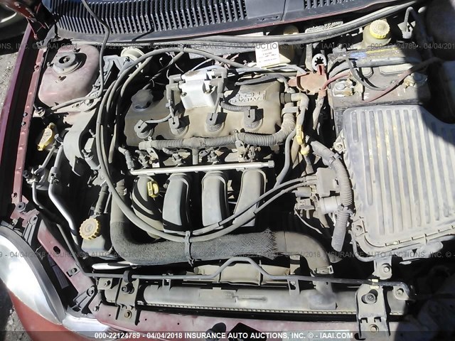 1B3ES46CX1D268526 - 2001 DODGE NEON SE/ES ORANGE photo 10