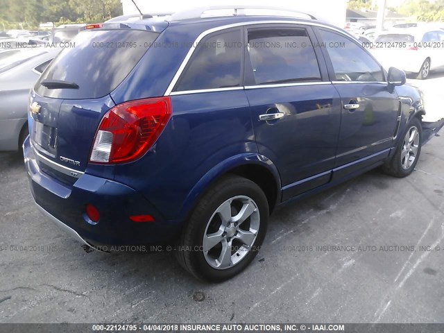 3GNAL4EKXDS578125 - 2013 CHEVROLET CAPTIVA LTZ BLUE photo 4