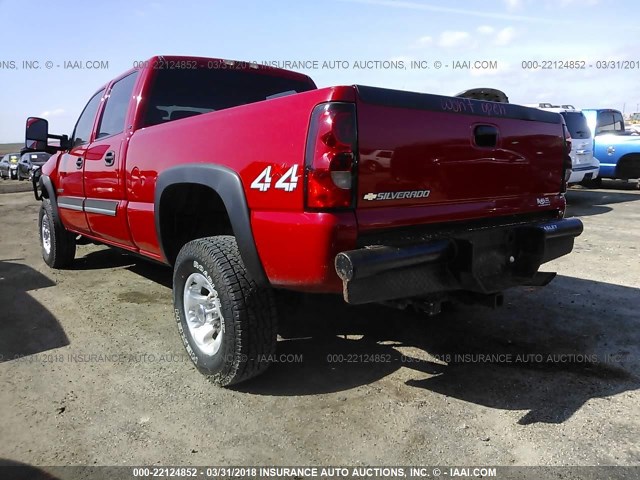 1GCHK23U67F152332 - 2007 CHEVROLET SILVERADO K2500 HEAVY DUTY RED photo 3